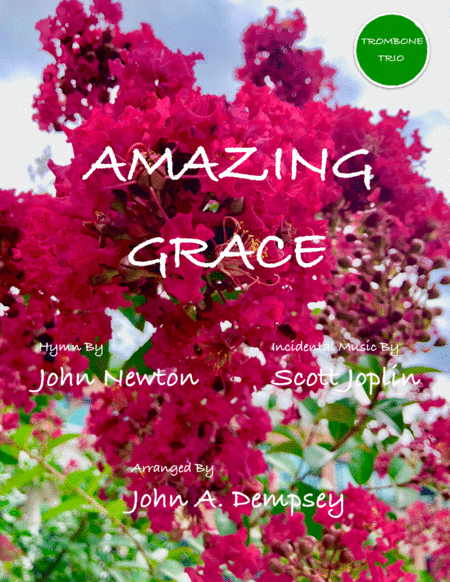 Amazing Grace The Entertainer Brass Trio For Trombone Sheet Music