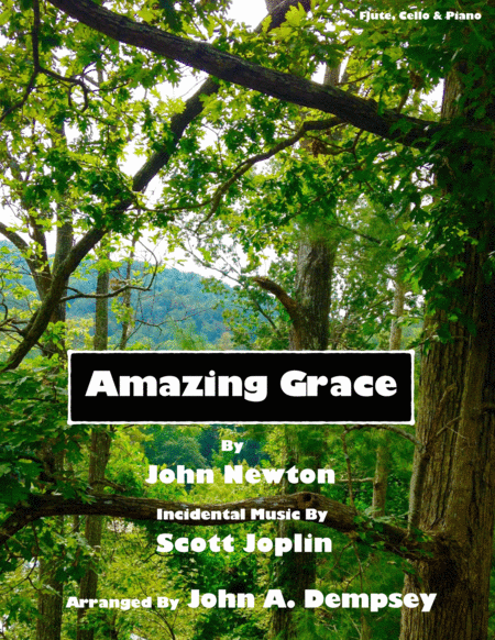 Amazing Grace The Entertainer Trio For Flute Cello And Piano Sheet Music