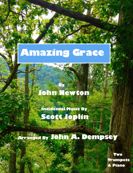 Amazing Grace The Entertainer Trio For Two Trumpets And Piano Sheet Music