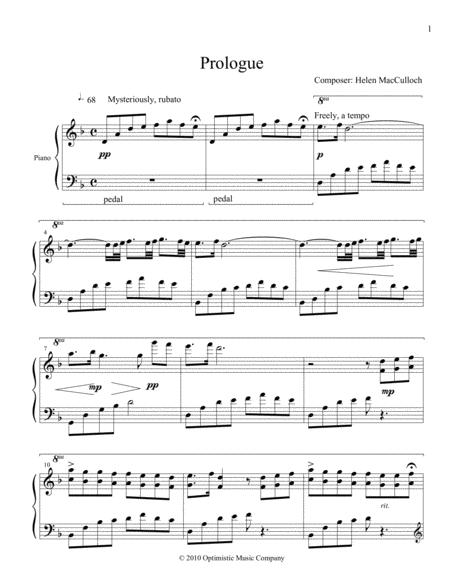 Free Sheet Music Amber Avenues Prologue