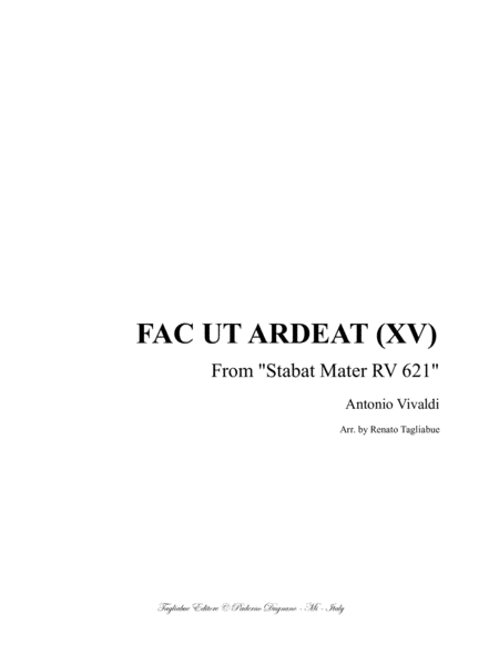 Free Sheet Music Amen Xvii From Stabat Mater Rv 621 For Alto And Organ 3 Staff