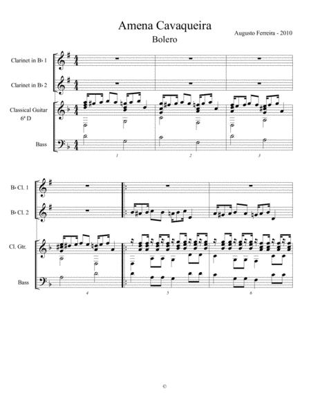 Free Sheet Music Amena Cavaqueira