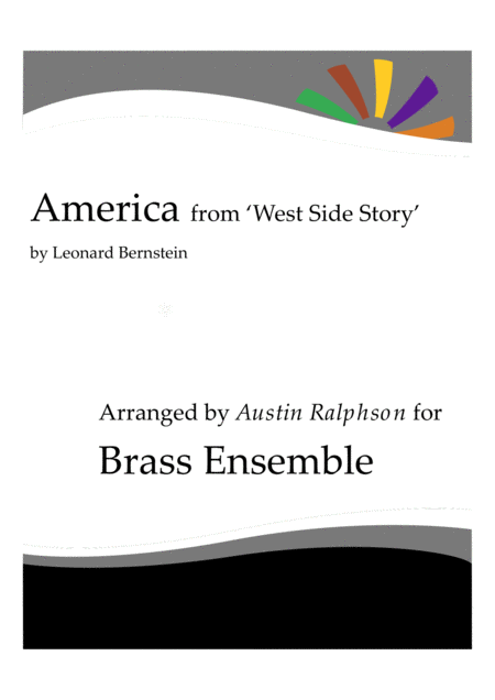 America From West Side Story Brass Ensemble Sheet Music