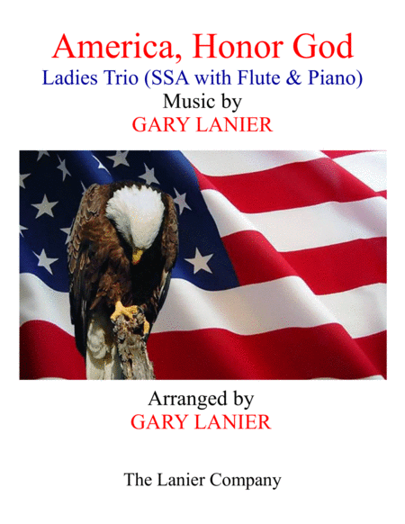 Free Sheet Music America Honor God Ladies Trio Ssa With Flute Piano