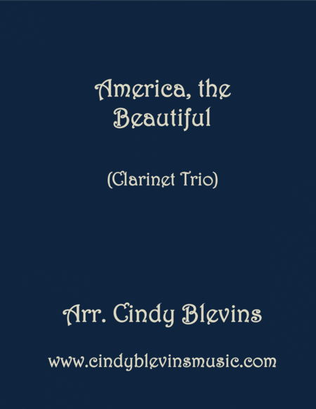 America The Beautiful Arranged For Clarinet Trio Sheet Music