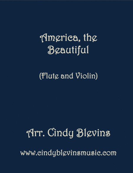 America The Beautiful Arranged For Flute And Violin Sheet Music