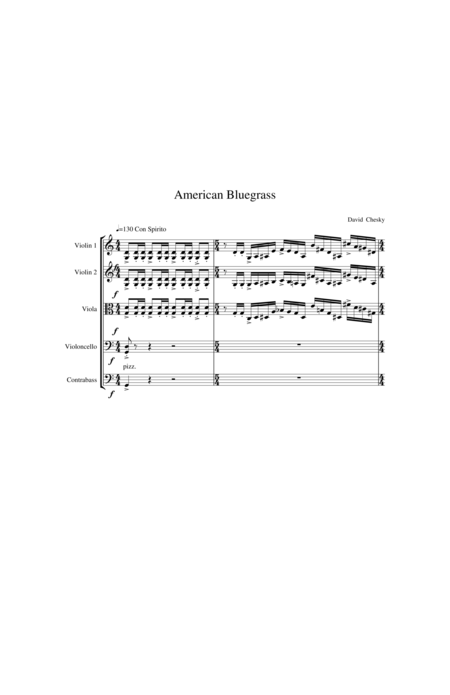 Free Sheet Music American Bluegrass