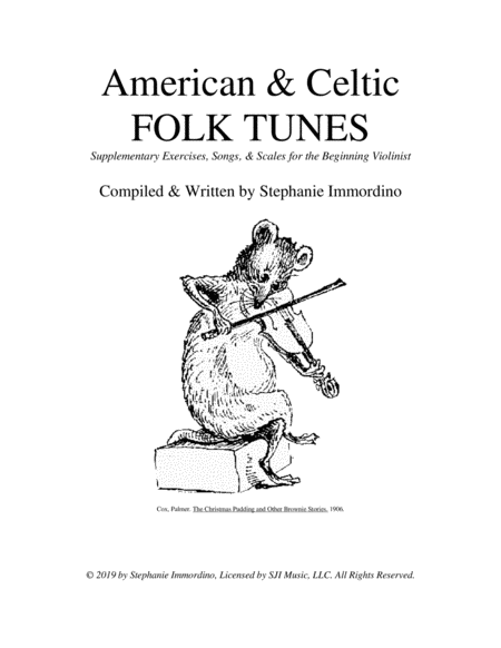 American Celtic Folk Tunes Supplementary Exercises Songs Scales For The Beginning Violinist Sheet Music