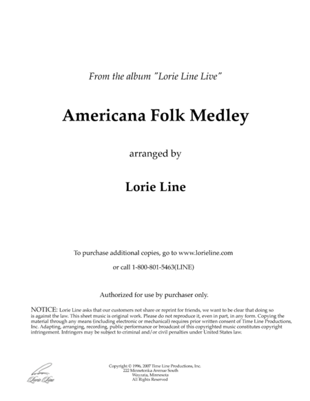 Americana Folk Medley Sheet Music