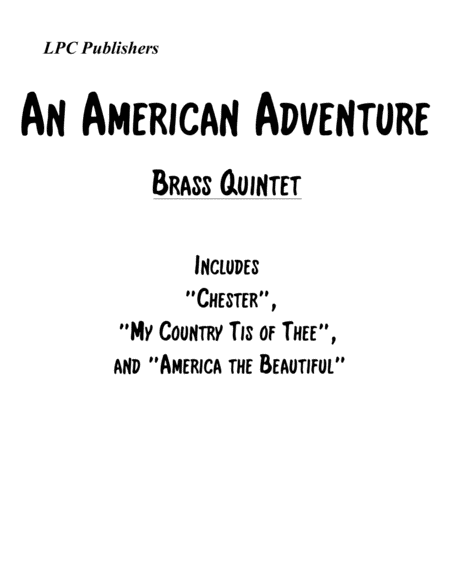 An American Adventure For Brass Quintet Sheet Music