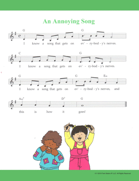 Free Sheet Music An Annoying Song