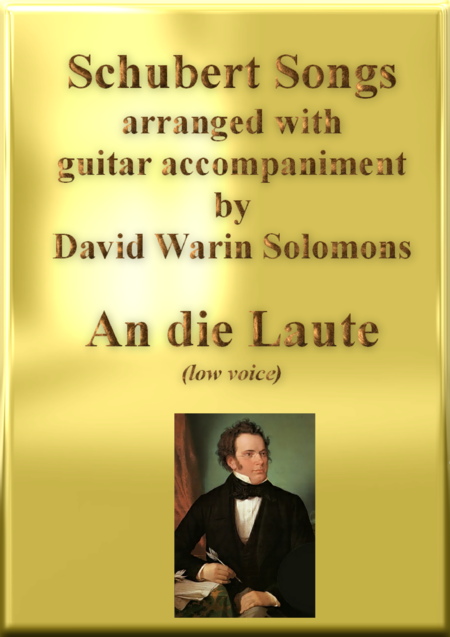 Free Sheet Music An Die Laute Low Voice And Guitar