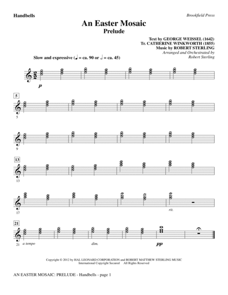 An Easter Mosaic Handbells Sheet Music