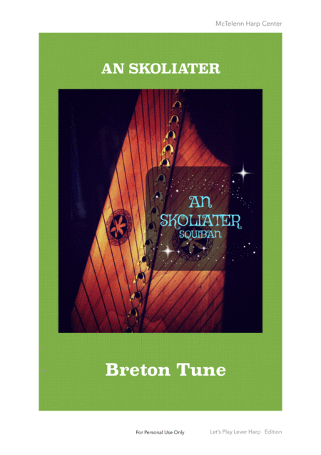 An Skoliater Breton Melody For Lever Harp Only Score Sheet Music