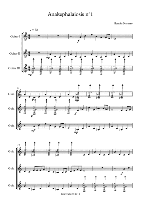 Free Sheet Music Anakephalaiosis