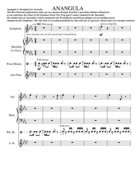 Anangula An Australian Piece Sheet Music