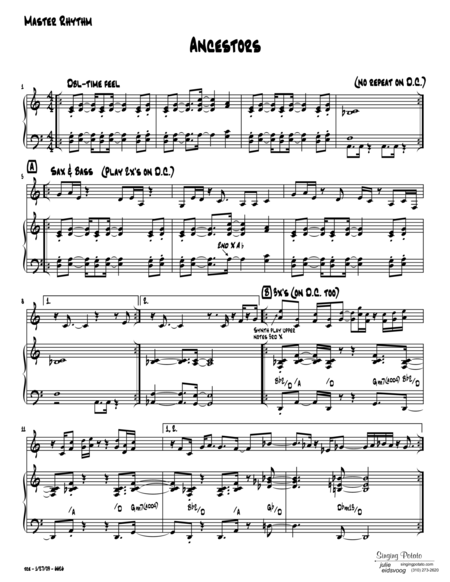 Free Sheet Music Ancestors