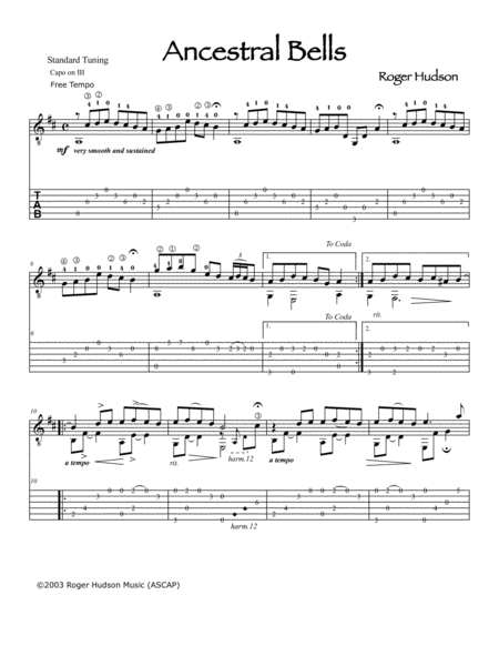 Ancestral Bells Sheet Music