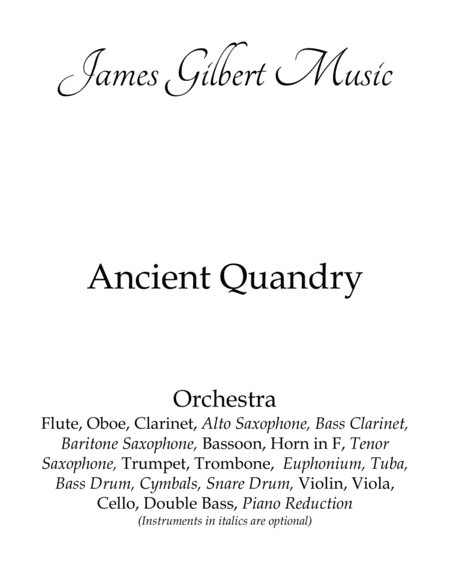 Free Sheet Music Ancient Quandary Ie115