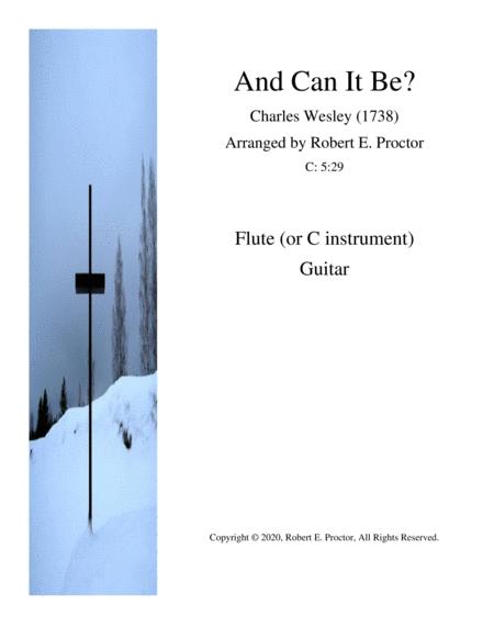 Free Sheet Music And Can It Be For Flute C Instrument And Guitar