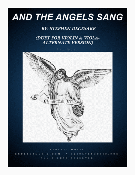 Free Sheet Music And The Angels Sang Duet For Violin And Viola Alternate Version
