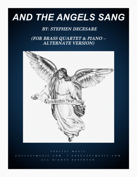 Free Sheet Music And The Angels Sang For Brass Quartet And Piano Alternate Version