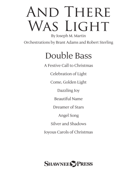 Free Sheet Music And There Was Light Double Bass