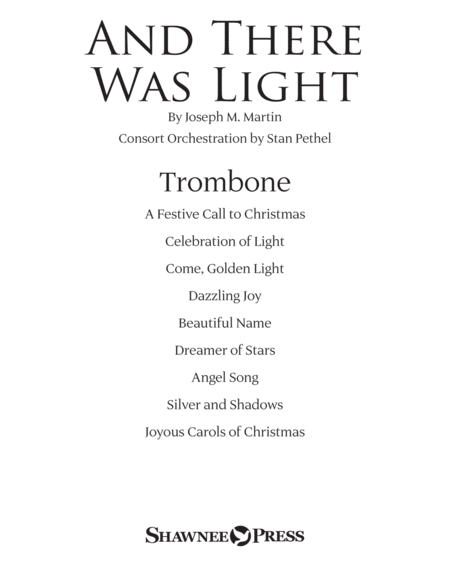 And There Was Light Trombone Sheet Music