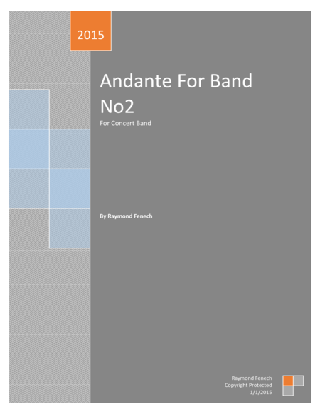 Free Sheet Music Andante For Band No 2 Concert Band