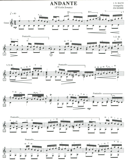 Andante Ii Violin Sonata Sheet Music