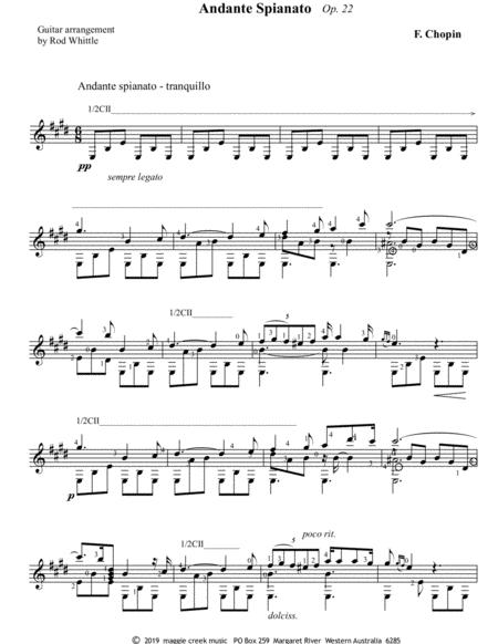 Free Sheet Music Andante Spianato Op 22