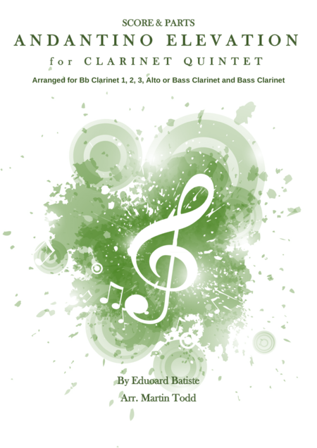 Andantino Elevation For Clarinet Quintet Sssa B B Sheet Music