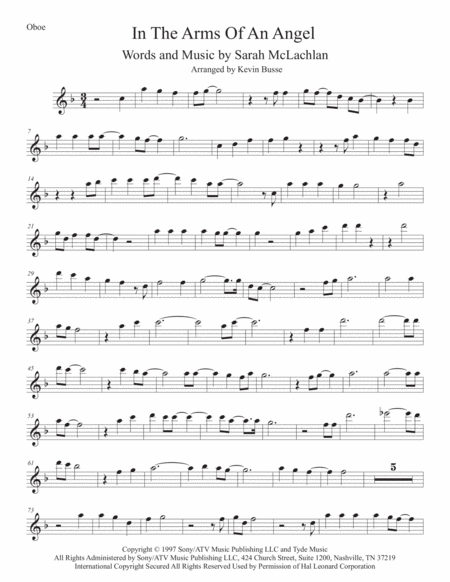 Angel Oboe Sheet Music