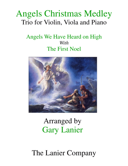 Free Sheet Music Angels Christmas Medley Piano Trio For Violin Viola And Piano