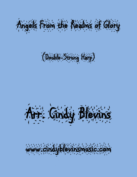 Free Sheet Music Angels From The Realms Of Glory Arranged For Double Strung Harp