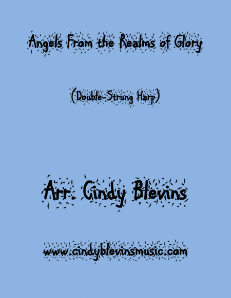 Angels From The Realms Of Glory Arranged For Double Strung Harp Sheet Music