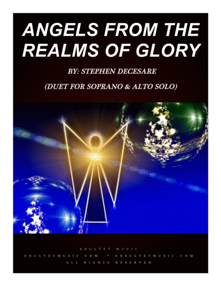 Free Sheet Music Angels From The Realms Of Glory Duet For Soprano Alto Solo