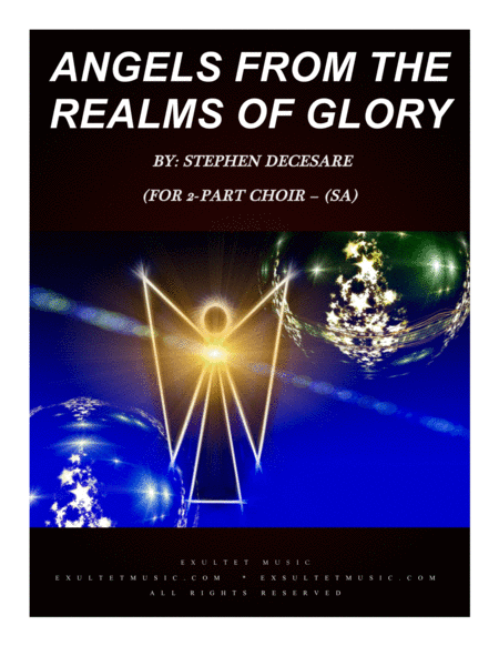 Free Sheet Music Angels From The Realms Of Glory For 2 Part Choir Sa