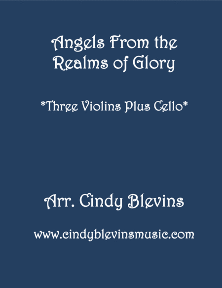 Angels From The Realms Of Glory For Three Violins And Cello Sheet Music