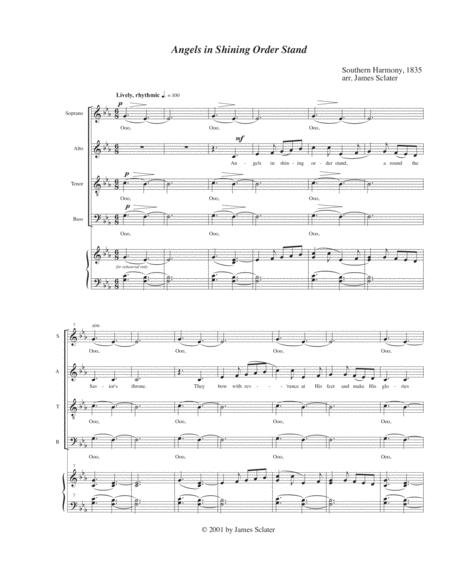 Angels In Shining Order Stand Sheet Music