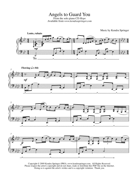 Angels To Guard You Sheet Music