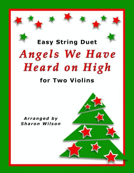 Free Sheet Music Angels We Have Heard On High Easy Violin Duet