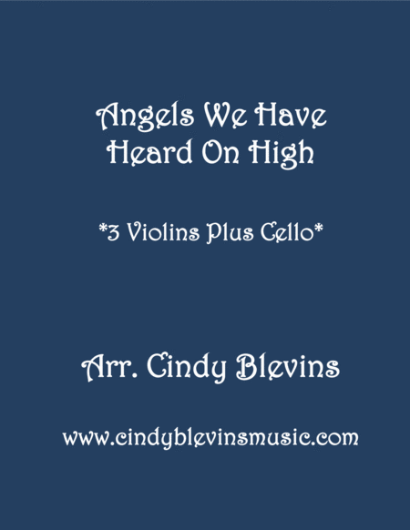 Angels We Have Heard On High For Three Violins And Cello Sheet Music