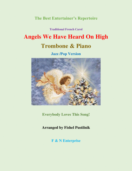 Free Sheet Music Angels We Have Heard On High For Trombone And Piano