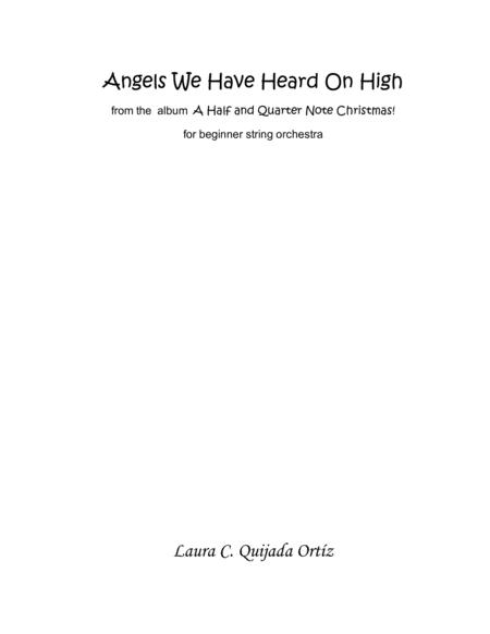 Angels We Have Heard On High From The Album A Quarter And Half Note Christmas String Orchestra Sheet Music