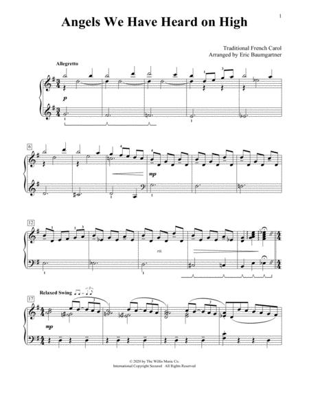 Angels We Have Heard On High Jazz Version Arr Eric Baumgartner Sheet Music