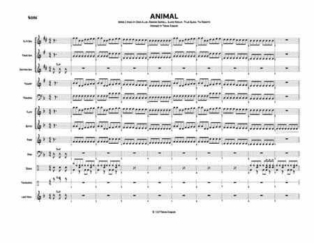 Free Sheet Music Animal