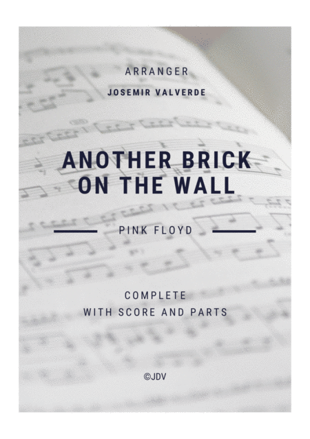 Free Sheet Music Another Brick In The Wall Complete