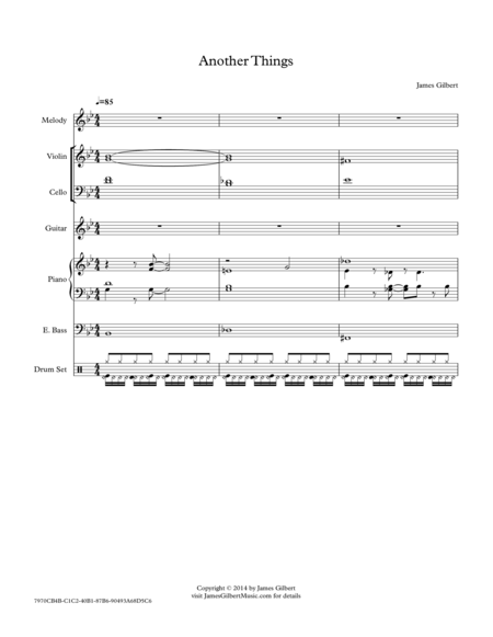 Free Sheet Music Another Things Ie075