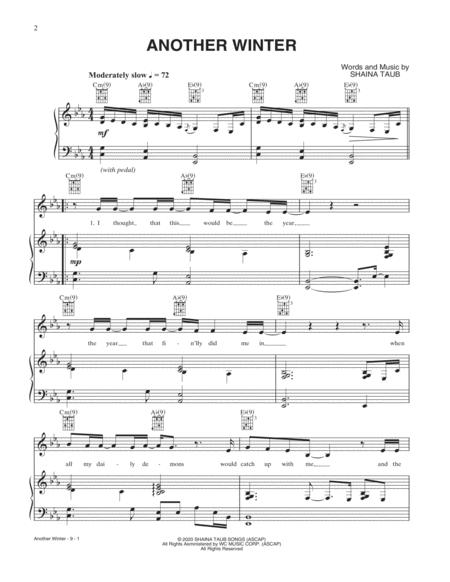 Free Sheet Music Another Winter